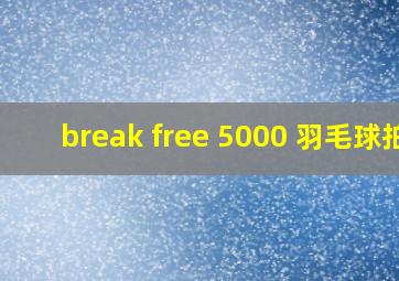 break free 5000 羽毛球拍